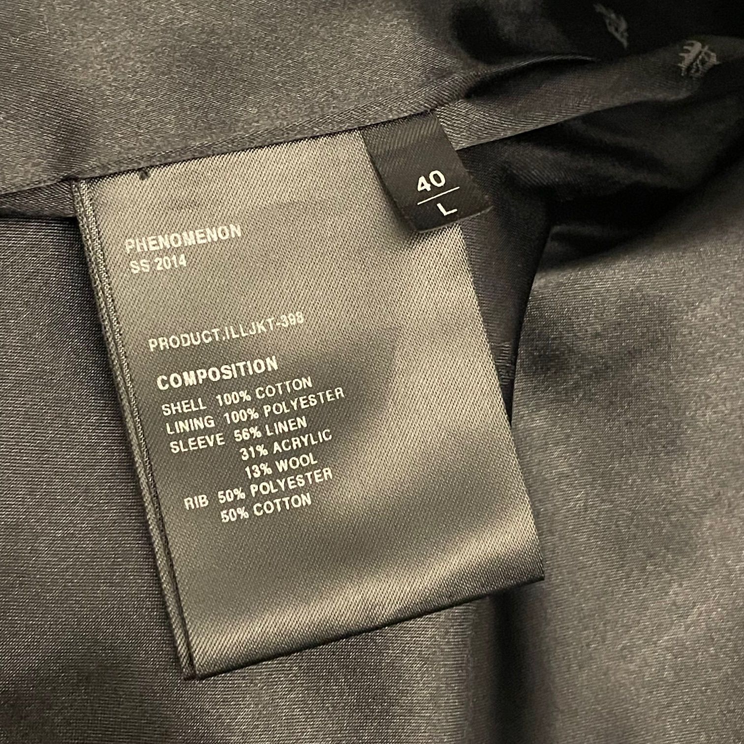 激レア MADE IN JAPAN製 PHENOMENON 2014年SSモデル 編み込みニット袖