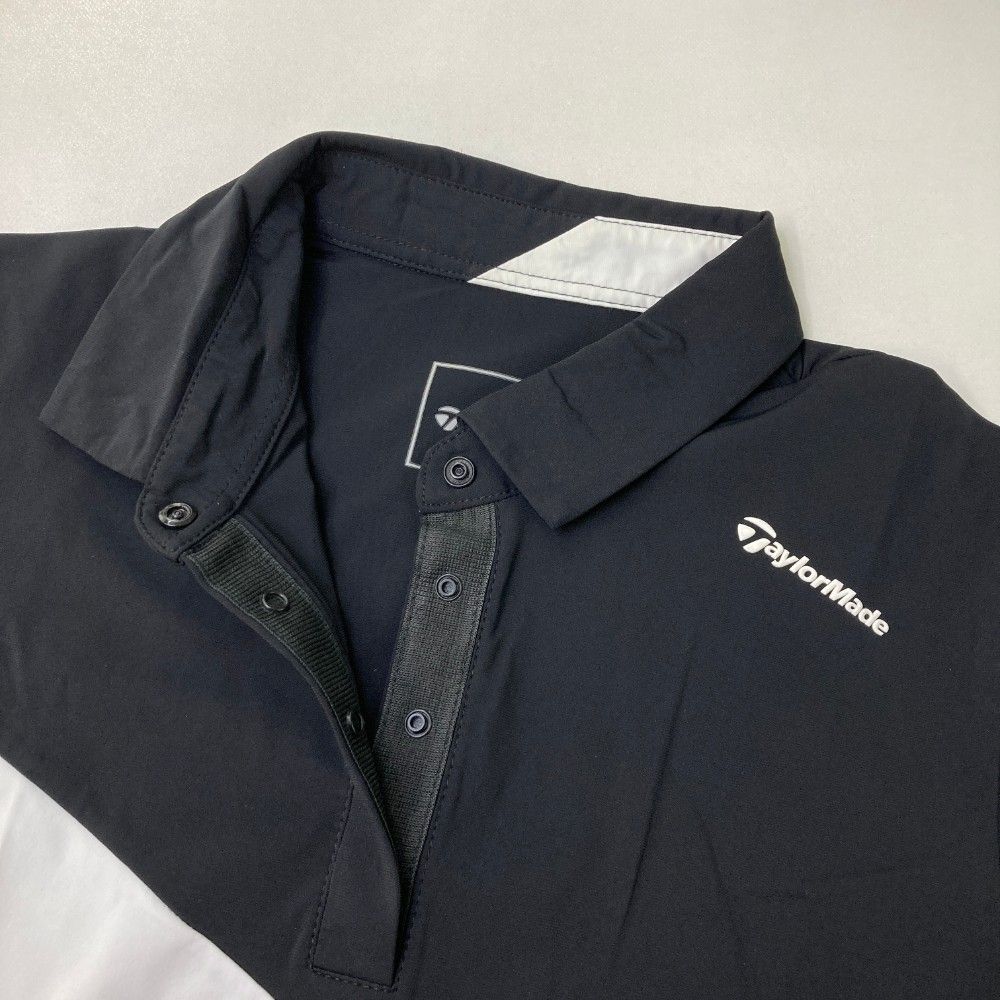 テーラーメイド　ゴルフウェア　半袖ポロシャツ　 M サイズ　ライトブラック テーラーメイド ゴルフウェア 半袖ポロシャツ M サイズ ライト