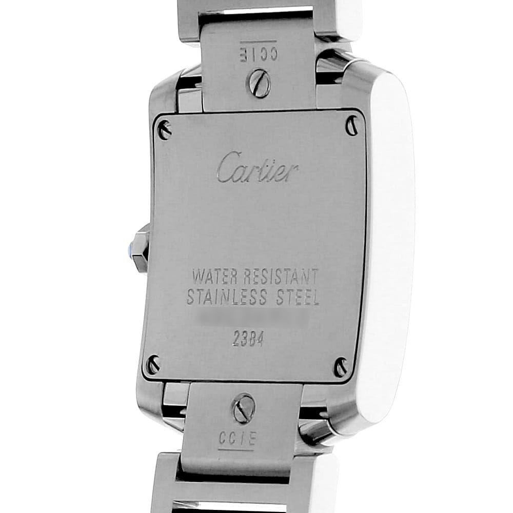CARTIER カルティエ W51026Q3 タンクフランセーズ SM アジア限定 腕時計 SS SS レディース [中古] 中古)CARTIER カルティエ タンク フランセーズ SM W51026Q3 ブラック