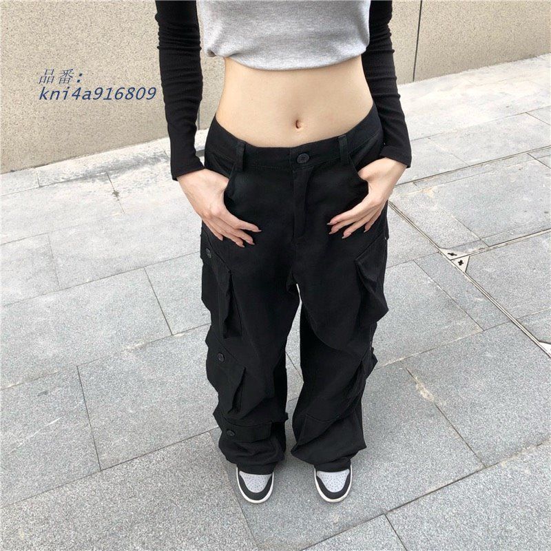 カーゴパンツポケット韓国ファッ