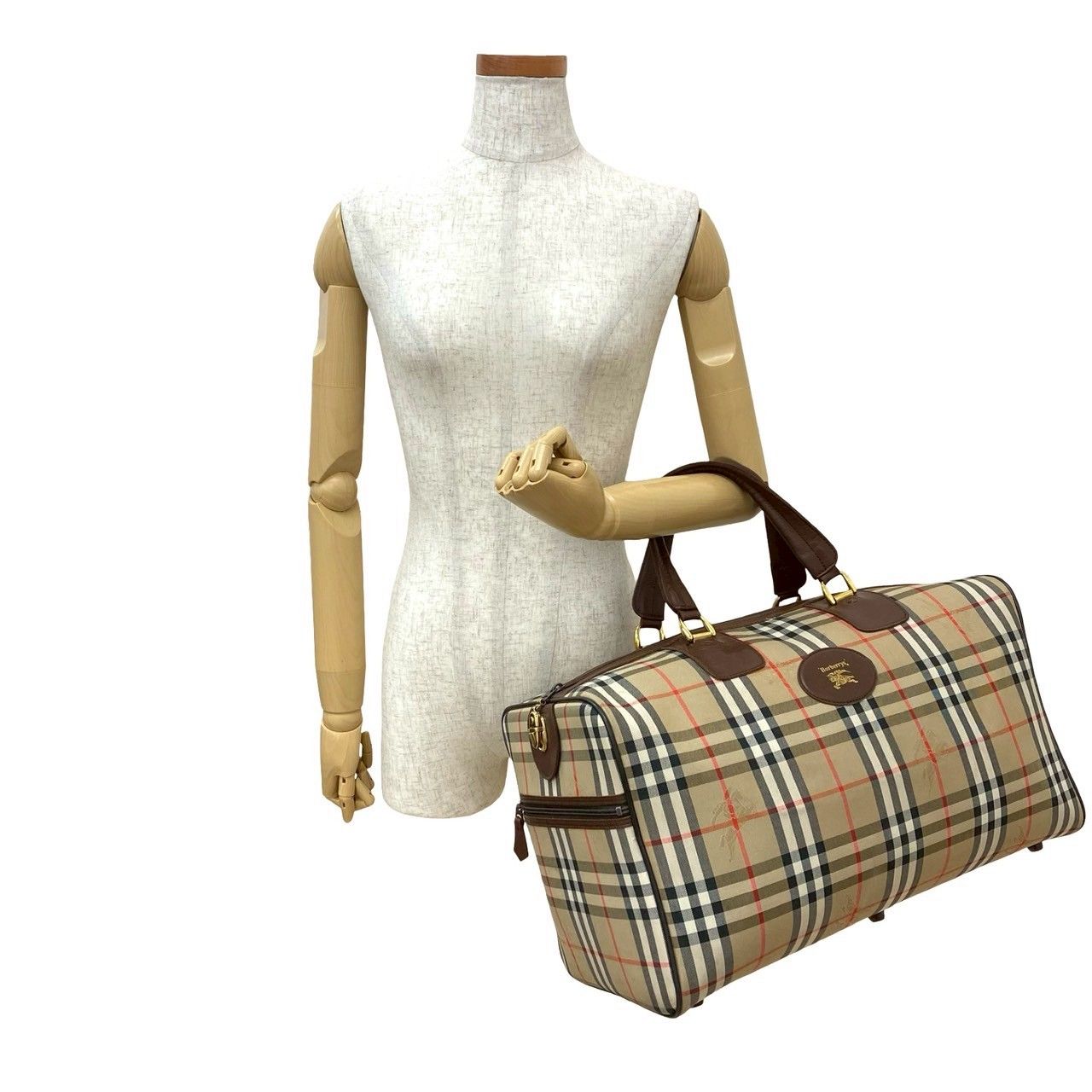 極美品】 バーバリー 2way ショルダーバッグ ノバチェック シャドー