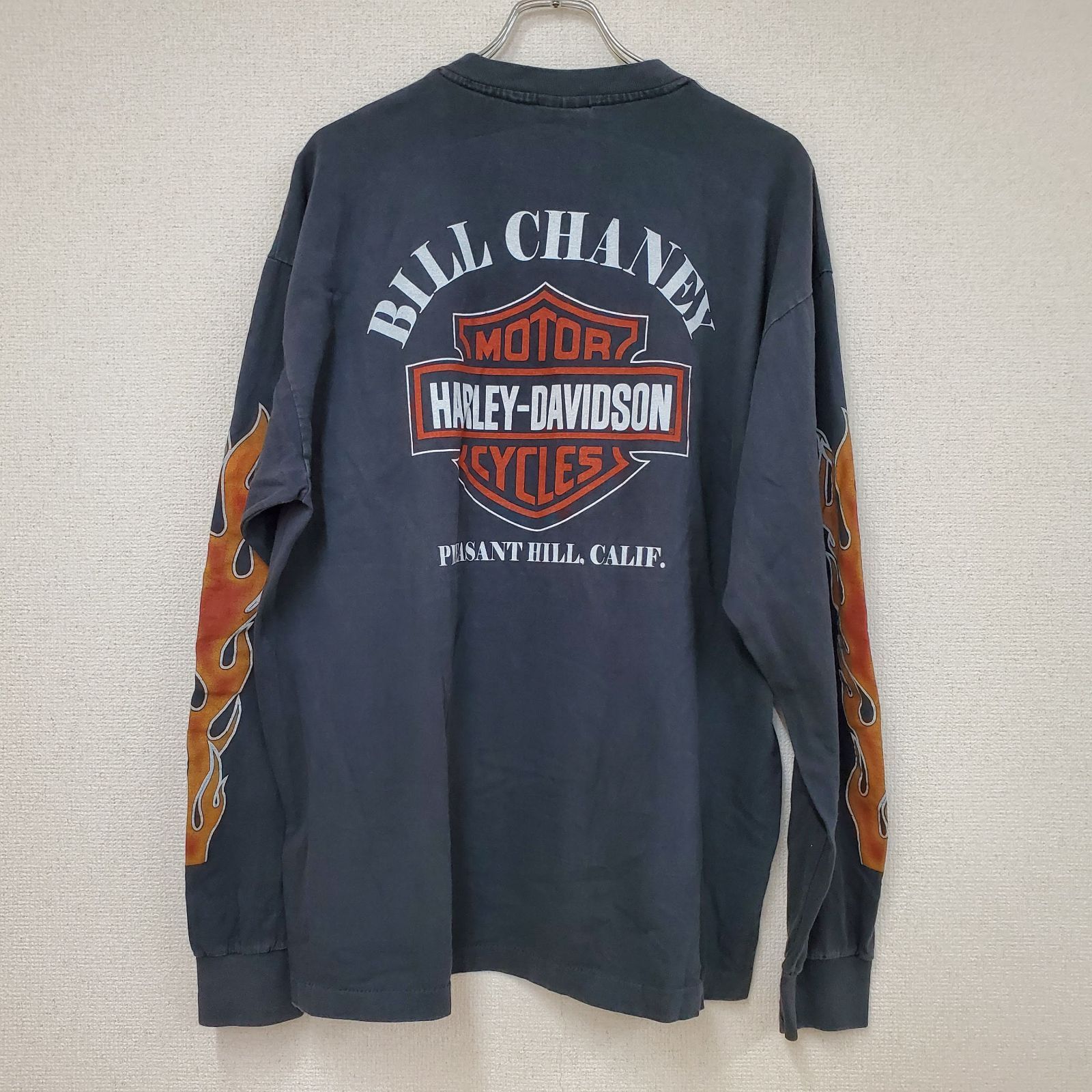 ハーレーダビッドソン Harley Davidson Untamed Flame Tiger タイガーフレイム ロングTシャツ メンズ XLサイズ fg0728-2 USTAUSTRALIA_COM_AU