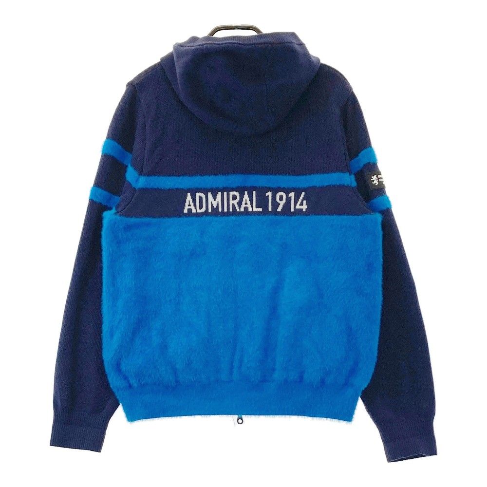 アドミラル　サイズL サイズ：L ADMIRAL アドミラル 裏地付 ニット ジップパーカー