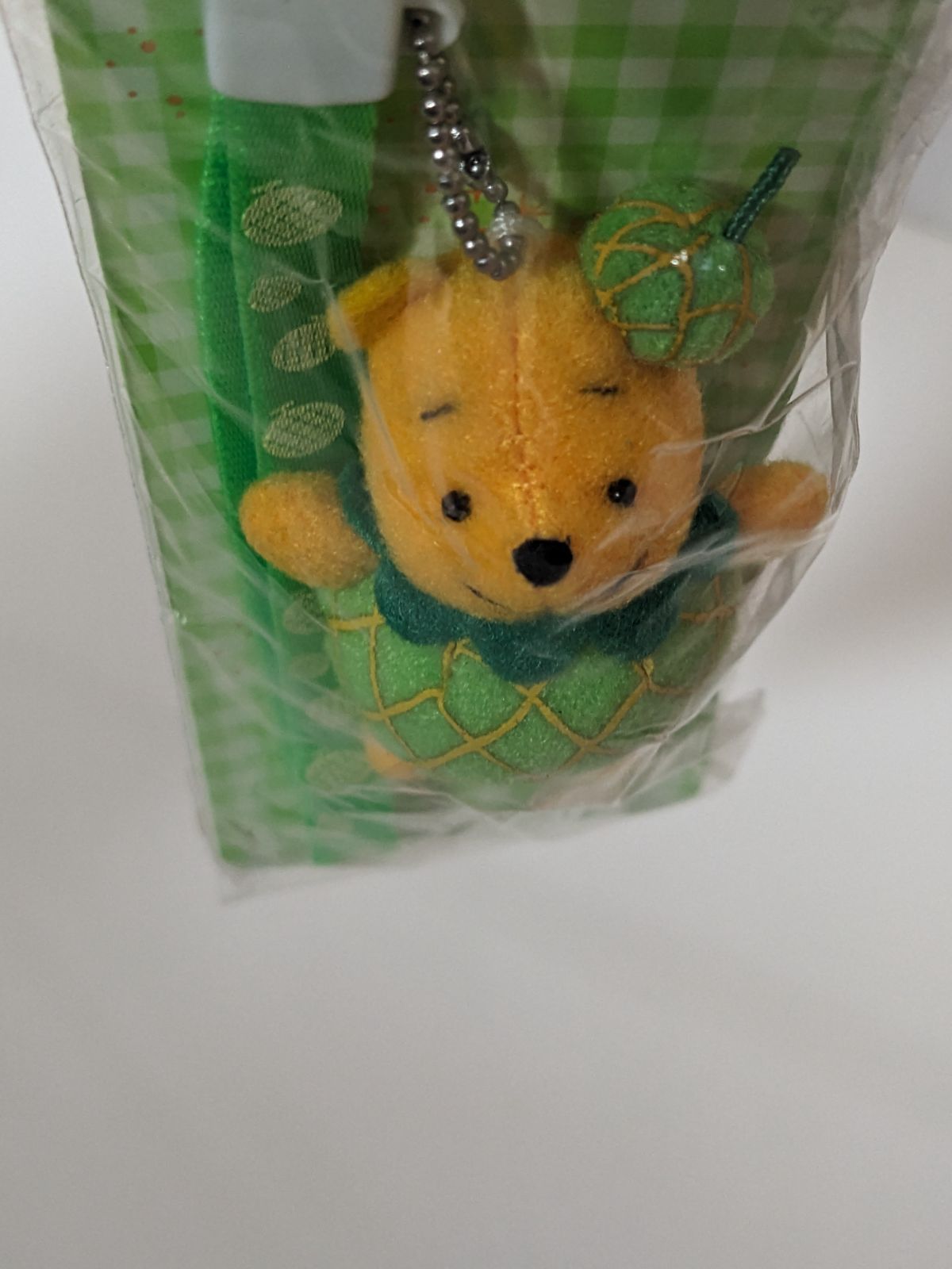 メロン着ぐるみプーさんストラップ