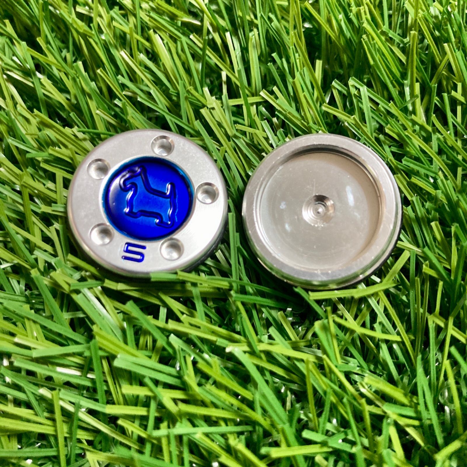 ウエイト レア スコッティ犬青5＆20g＆レンチスコッティキャメロン用 ウエイト レア スコッティ犬青5g スコッティキャメロン用 - メルカリ