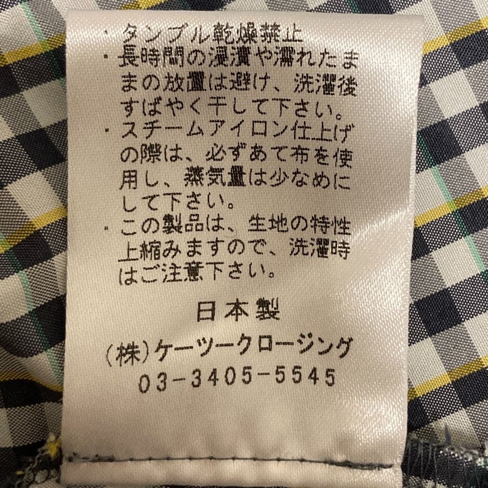 美品 yori ヨリ チェック柄 ジップパーカー YR1925-087SM サイズ