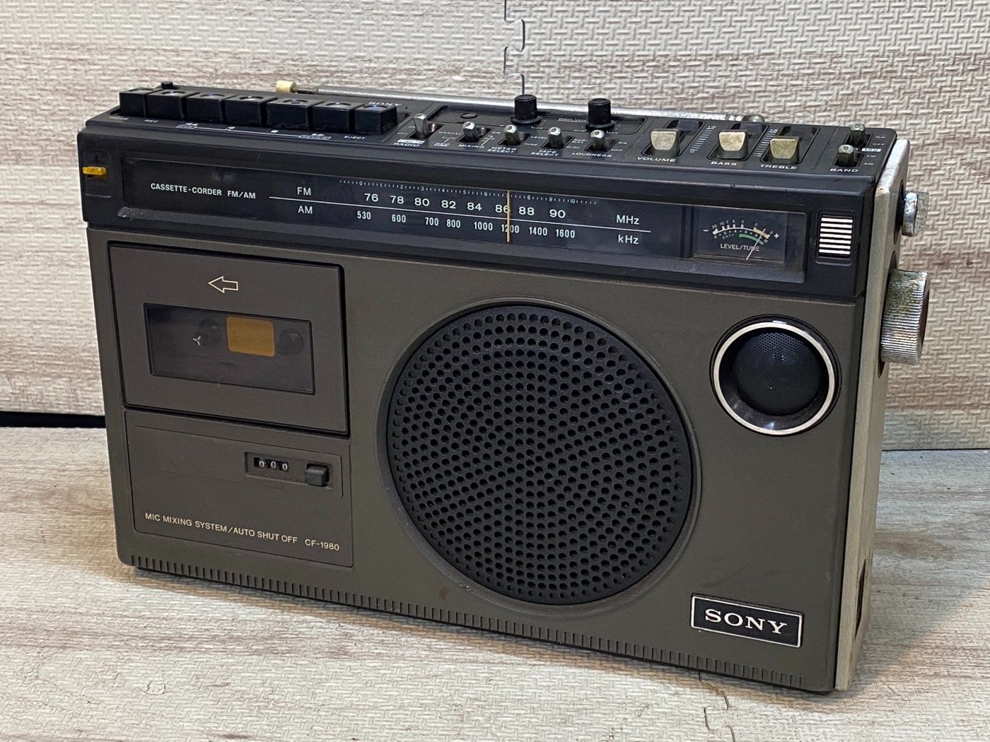 SONY ソニー CF-1980 FM/AMラジオカセットコーダー ジャンク - メルカリ