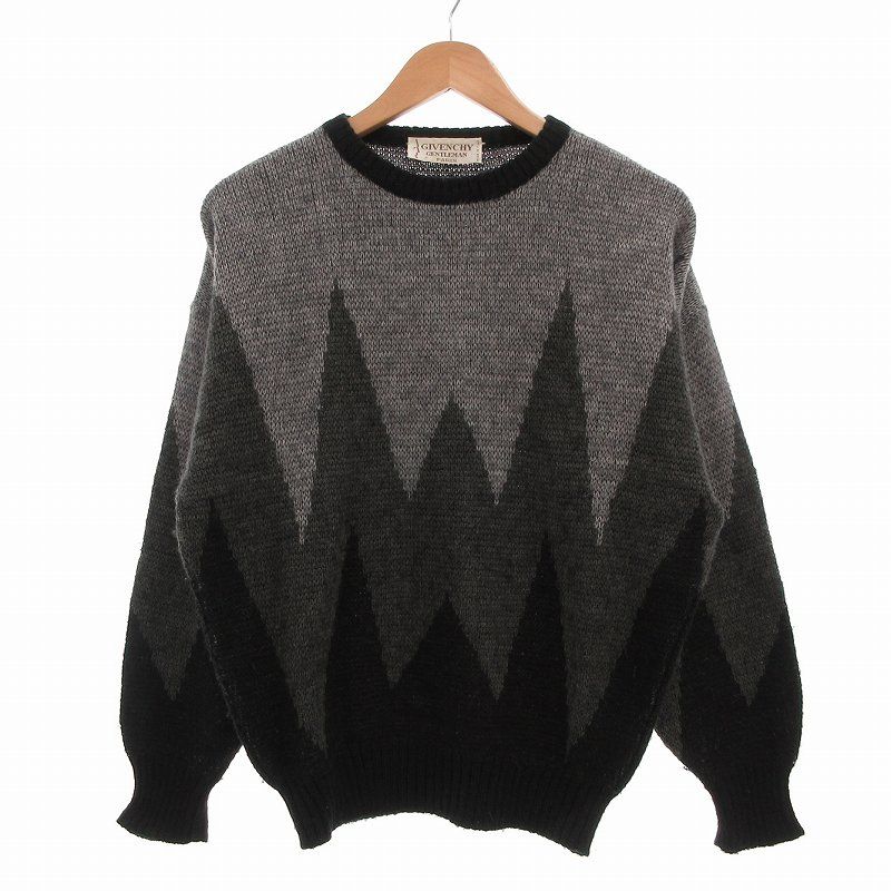 ジバンシィ GIVENCHY GENTLEMAN 70s ヴィンテージ ZIGZAG KNIT