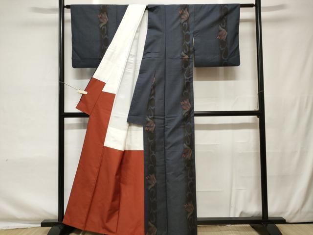 平和屋着物□本場大島紬 7マルキ 枝花文 正絹 逸品 CAAU0422ev - メルカリ 