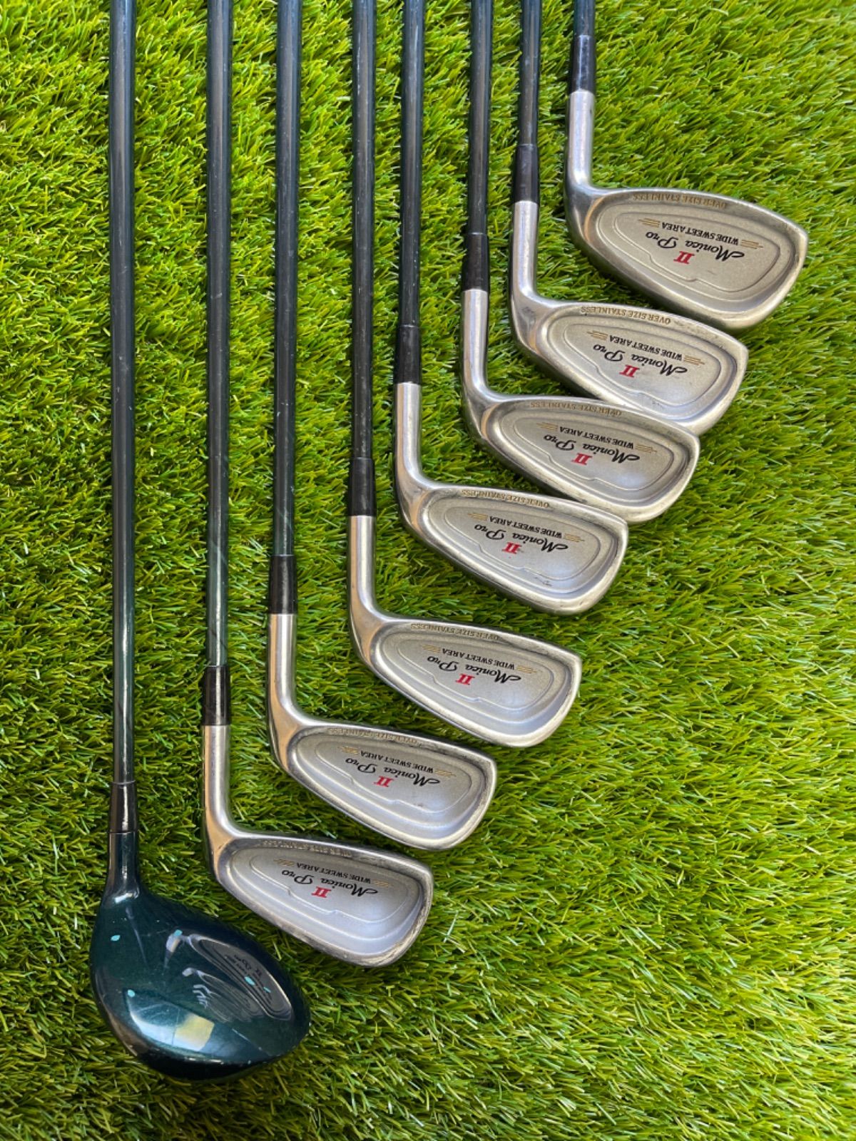 SPALDING Monica Pro アイアン ウッド 8本セット 右 flex−R - メルカリ