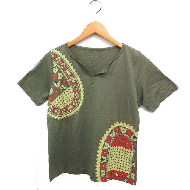 アルベロベロ　半袖　カットソー アルベロベロ ALBEROBELLO olleborebla プリント 装飾 Tシャツ