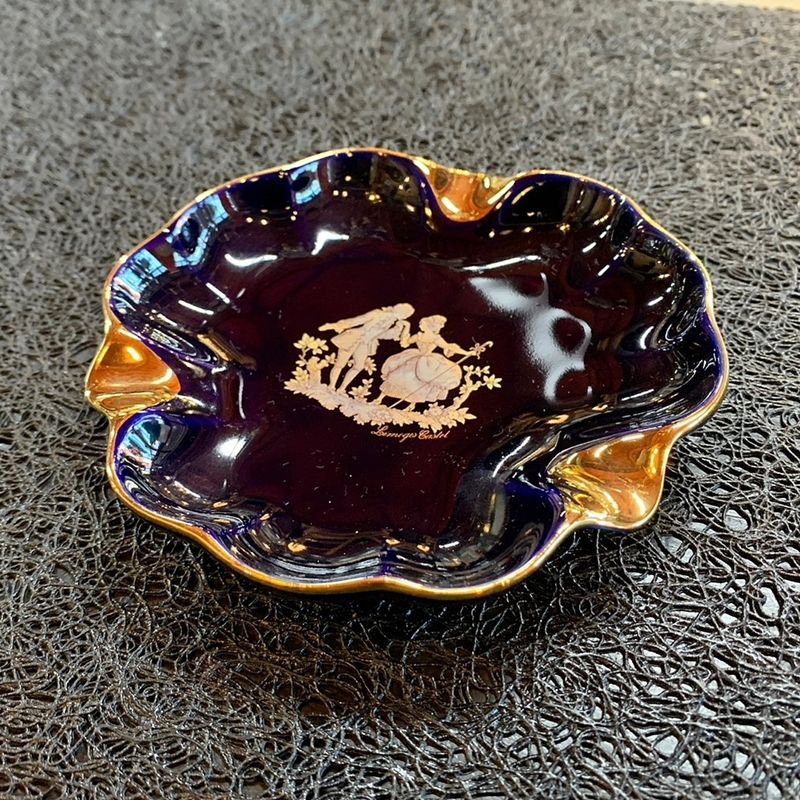 LIMOGES CASTEL リモージュ キャッスル 灰皿 22k GOLD 金彩 陶器 西洋