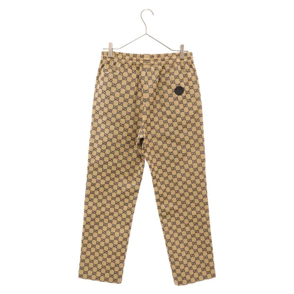 GUCCI ベージュ パンツ GUCCI - グッチ 24AW 788866 ZAQHX GGボタンワイドトラウザー