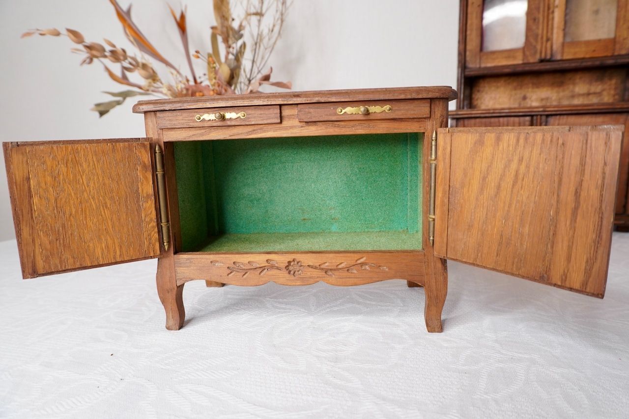フランス アンティーク 木製ドール家具 サイドボード 1920年代 フランス アンティーク 木製ドール家具 サイドボード 1920年代
