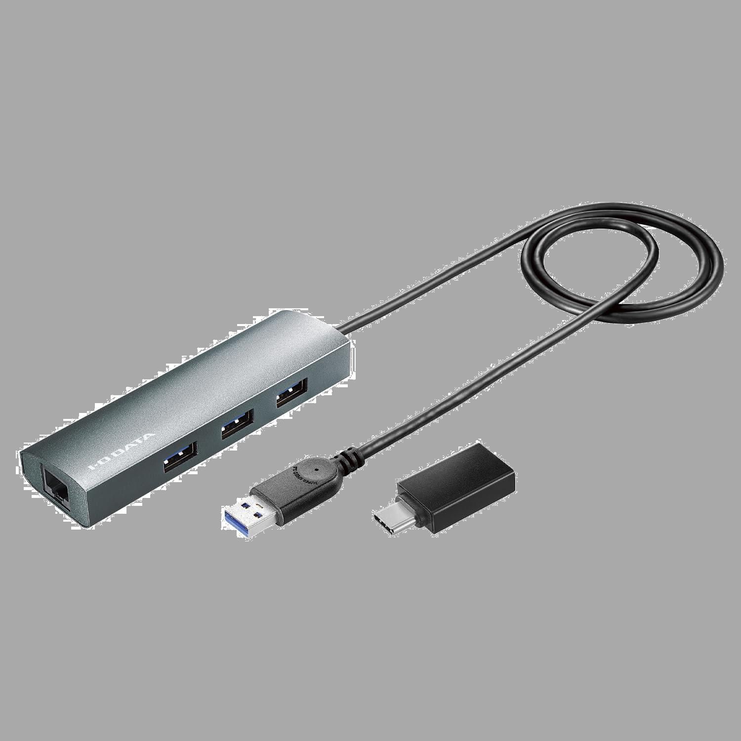 アイ・オー・データ IODATA USBハブ搭載ギガビットLANアダプター 日本メーカー US3-HB3ETG2C