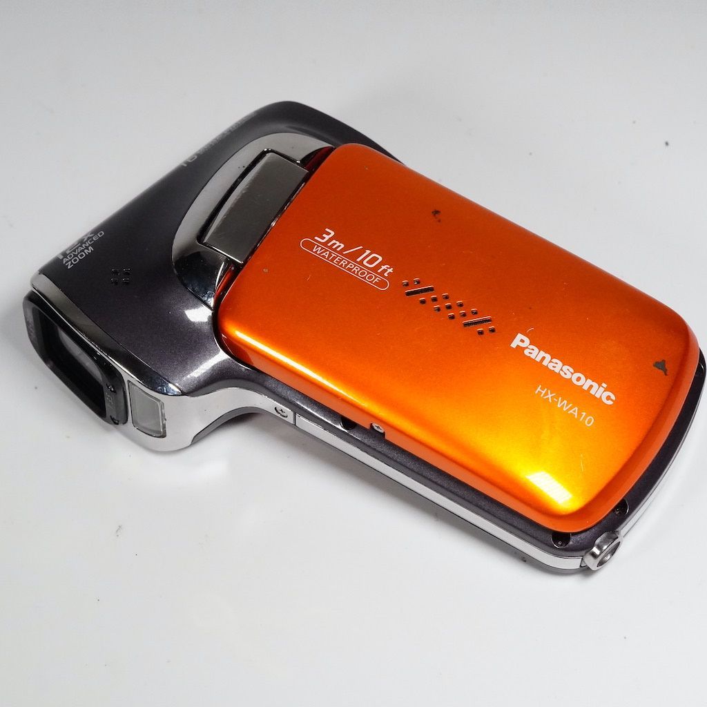 ✨美品✨Panasonic HX-ＷA10 オレンジ パナソニック パナソニック 防水デジタルムービーカメラ HX-WA10