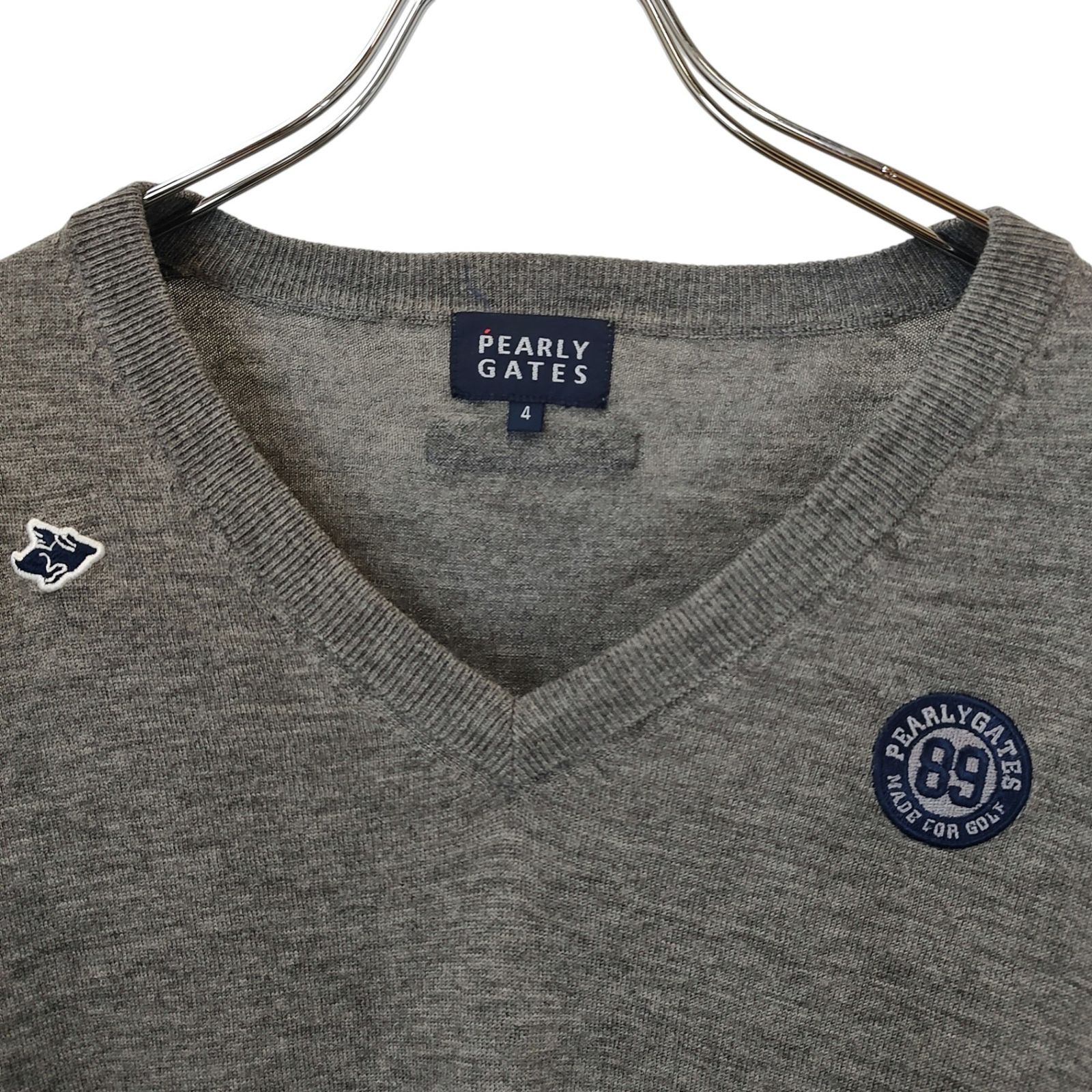 PEARLY GATES パーリーゲイツ ゴルフ 長袖 Vネック ウール