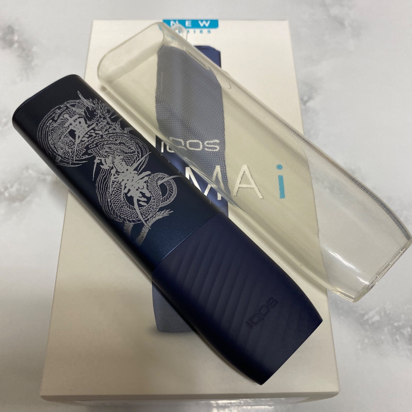１iQOS ILUMA ｉone 黒　レーザー加工　アイコス イルマ ｉワン　龍 1iQOS ILUMA ione 黒 レーザー加工 アイコス イルマ iワン 龍