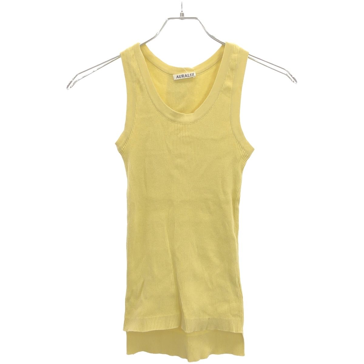 AURALEE オーラリー 24SS GIZA HIGH GAUGE RIB KNIT TANK ギザハイ 