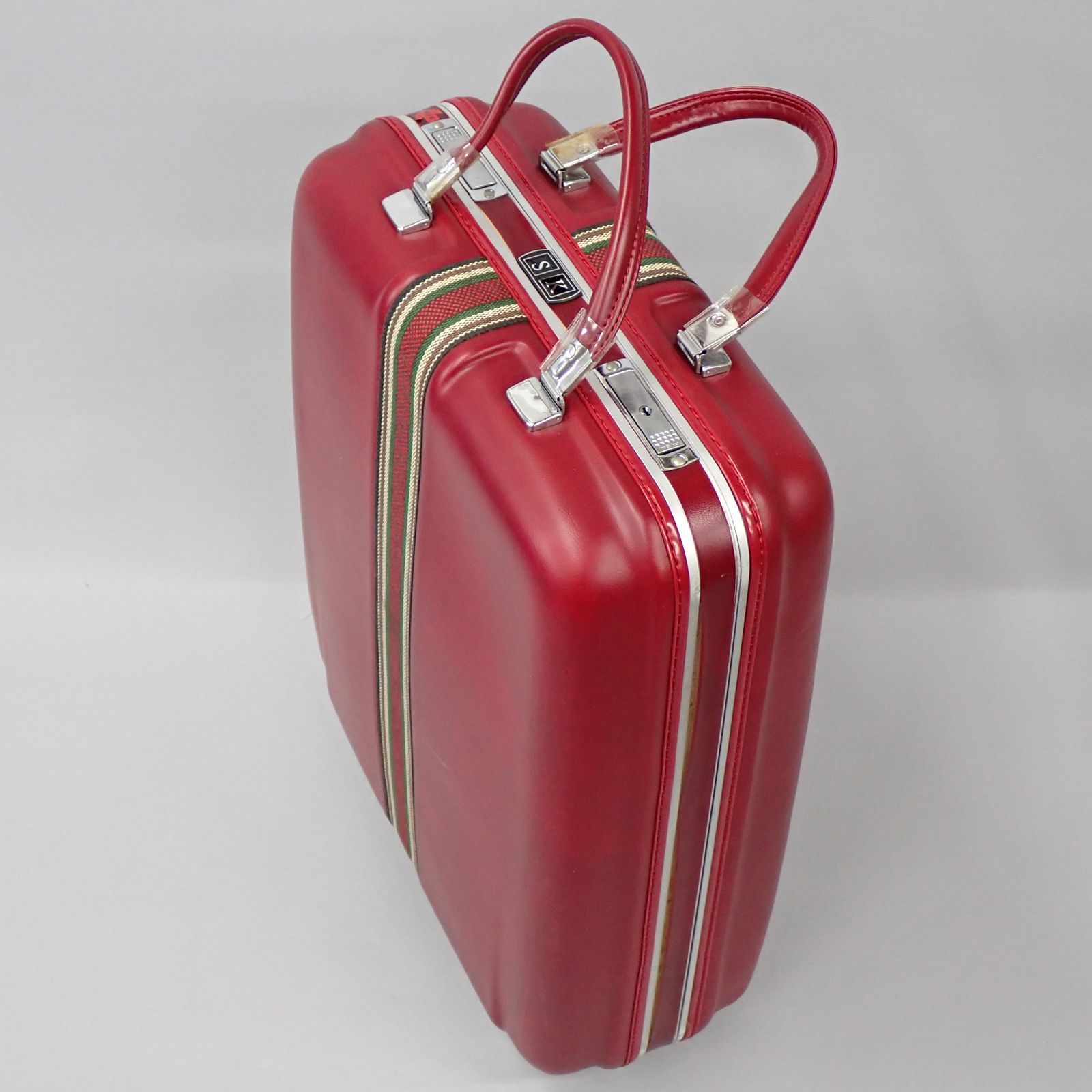 ⭐︎昭和レトロ⭐︎SUNCO キャリーケース SUNCO サンコー スーツケース 旅行かばん 赤 レッド 昭和レトロ