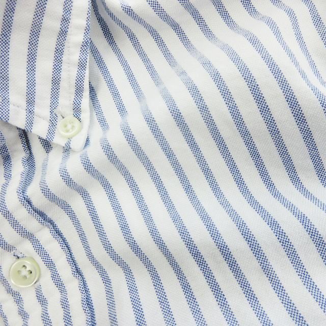 美品 ラルフローレン コットンストライプシャツ　長袖 青×白 ボタンダウン RALPH LAUREN ラルフローレン CLASSIC FIT クラシック フィット