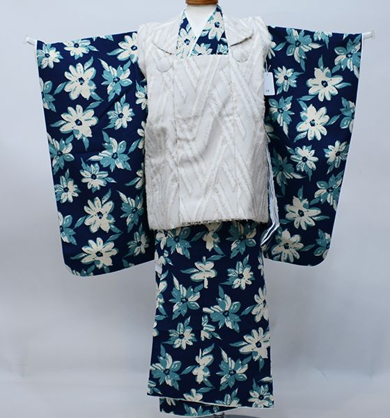 七五三 三歳 男児 被布着物セット 花わらべ 祝着 男の子 NO39683 