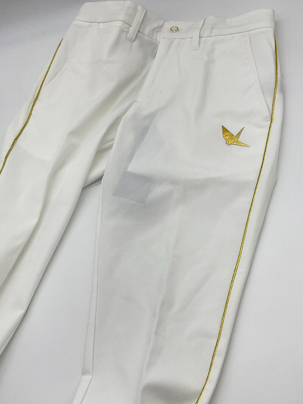 【未使用品】1PIU1UGUALE3 GOLF サイドロゴストレッチスラックス3 M【未使用品】1PIU1UGUALE3 GOLF サイドロゴスラックス BG