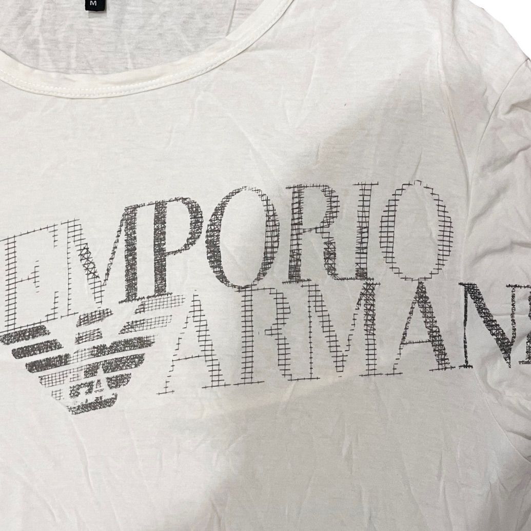 美品】 EMPORIO ARMANI エンポリオアルマーニ Tシャツ ロゴ入り