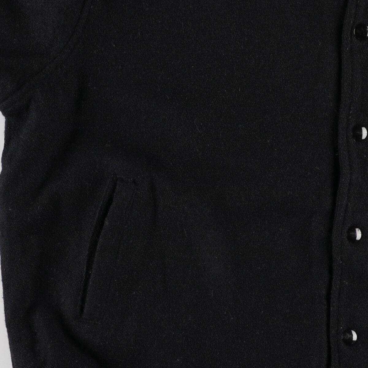 古着 オールブラックカラー 90年代 AUBURN SPORTSWEAR ウール 