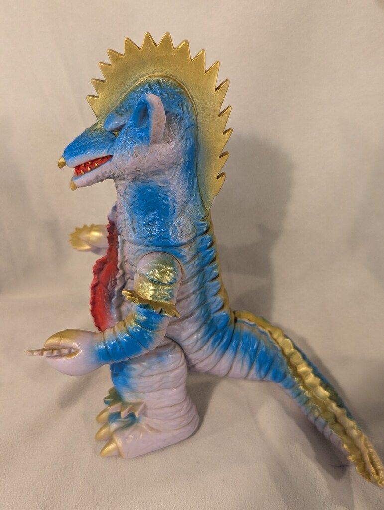  ポピー 怪獣シリーズ ブルマァク グロンケン 藤成型 赤 青 金スプレー ウルトラマン キャラクター玩具