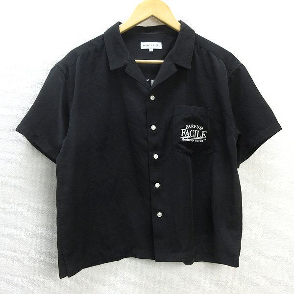 G■フリークスストア/FREAKS STORE ボーリングシャツ/1501710【S】黒/men's/113【中古】■