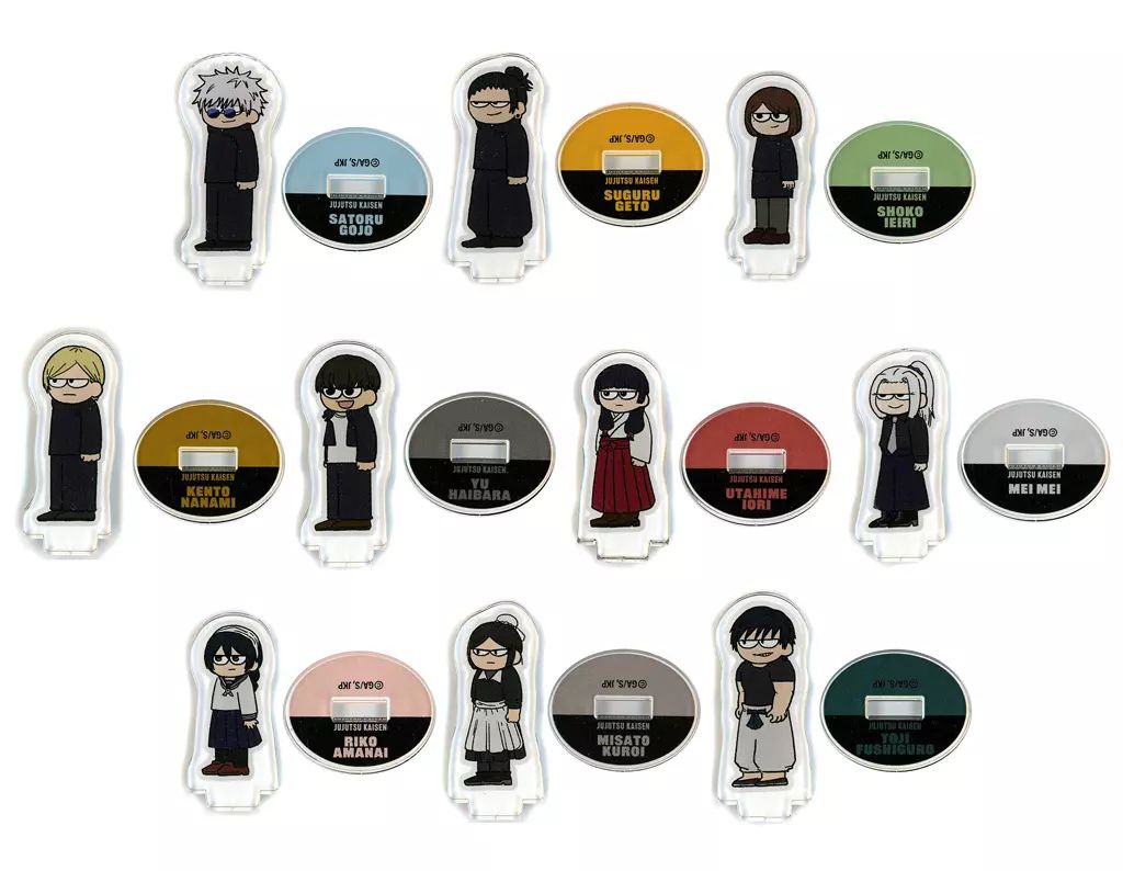 [Used] Acrylic Stand/Acrylic Panel Complete Set of 10 “Jujutsu Kaisen Plaza in Loft Giro Retrading Mini Acrylic Stand -Kaitama/Gyokuri-”