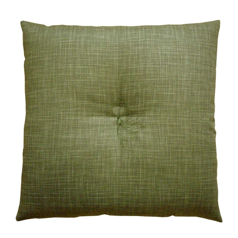 fabrizm 綿わた 手づくり和座布団 50×50cm むら糸 抹茶 1449-gr