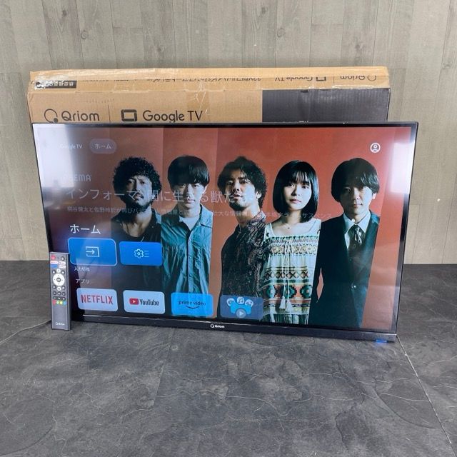 Qriom 32V型 チューナーレス スマートテレビ QRK-32TL2K 32型以上の