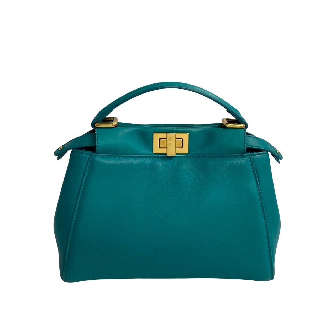 極 美品 希少品 袋付き FENDI フェンディ ピーカブー ミニ レザー 本革 