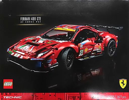 おもちゃ LEGO フェラーリ 488 GTE AF コルセ 51 レゴ テクニック 42125