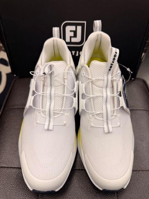 Ld ♥品 フットジョイ FootJoy レディース ゴルフシューズ ハイパーフレックス BOA ホワイト×イエロー 98192 葛西店