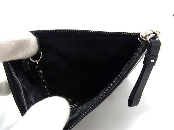 極美品✨️コーチ　コインケース ポーチ　小物入れ レザー　ブラック COACH コーチ 黒 ブラック レザー ポーチ 小物入れ : 塚口丸十質