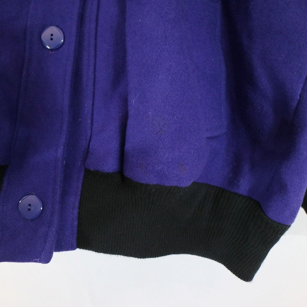 SALE/ 80年代 USA製 KOMITOR ウールジャケット 防寒  防風  大きいサイズ パープル (レディース 16)   N7017