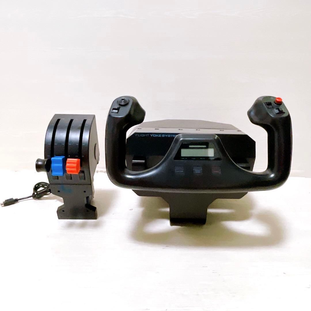 Logicool Flight Yoke System ロジクール フライトヨークシステム シミュレーション コントローラー