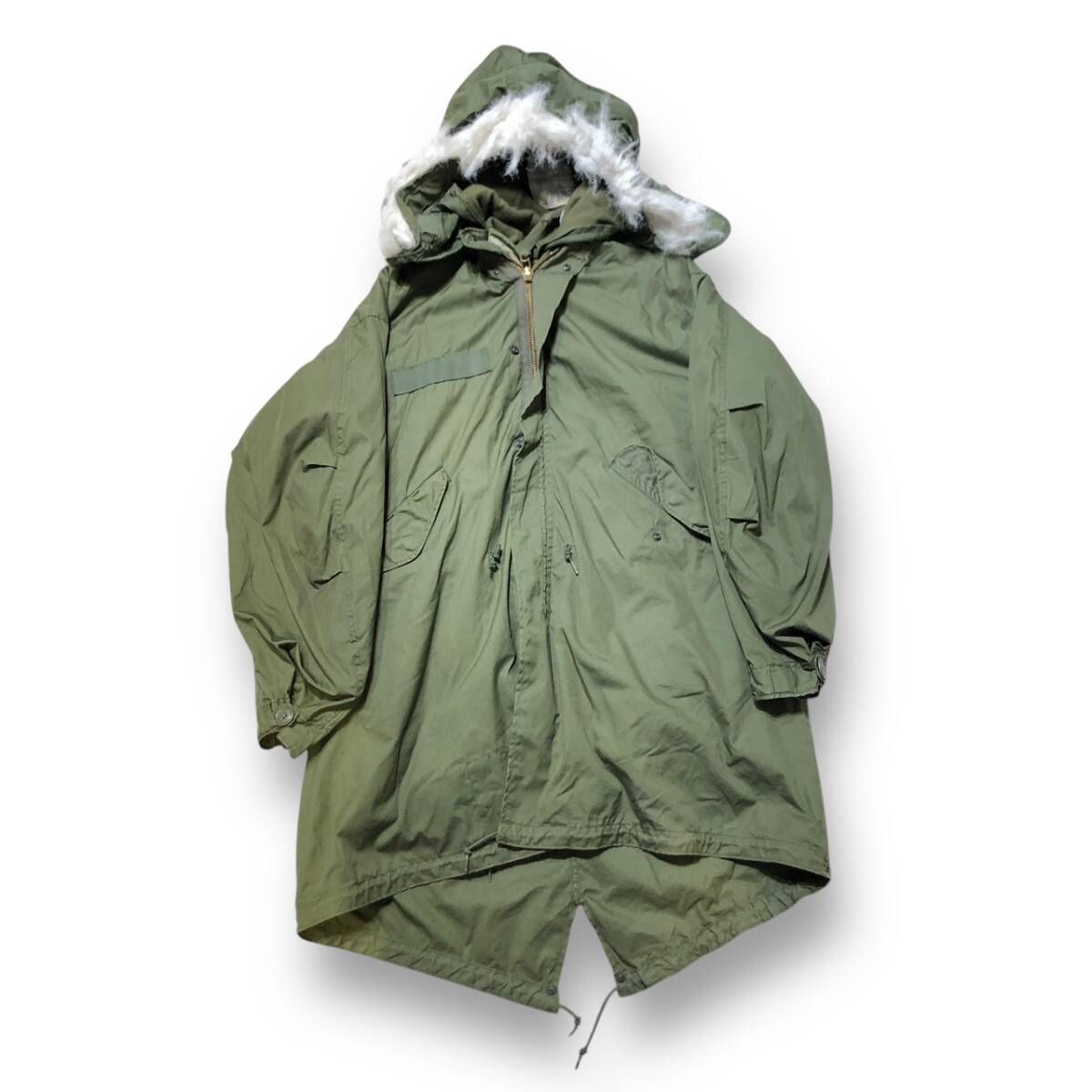 70s US ARMY WYNN industries liner hood mods coat ライナーフード付 モッズコート M-51 カーキ SIZE M ユーエス アーミー