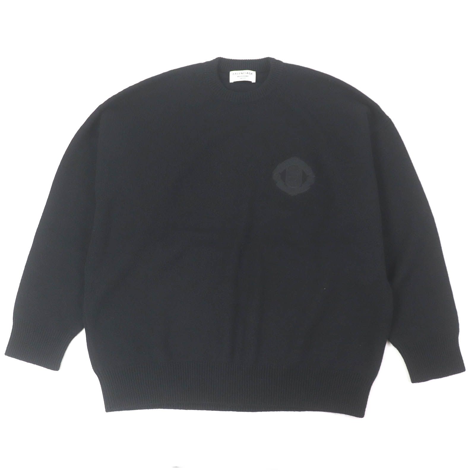 BALENCIAGA（バレンシアガ）ウールニットポロ 黒