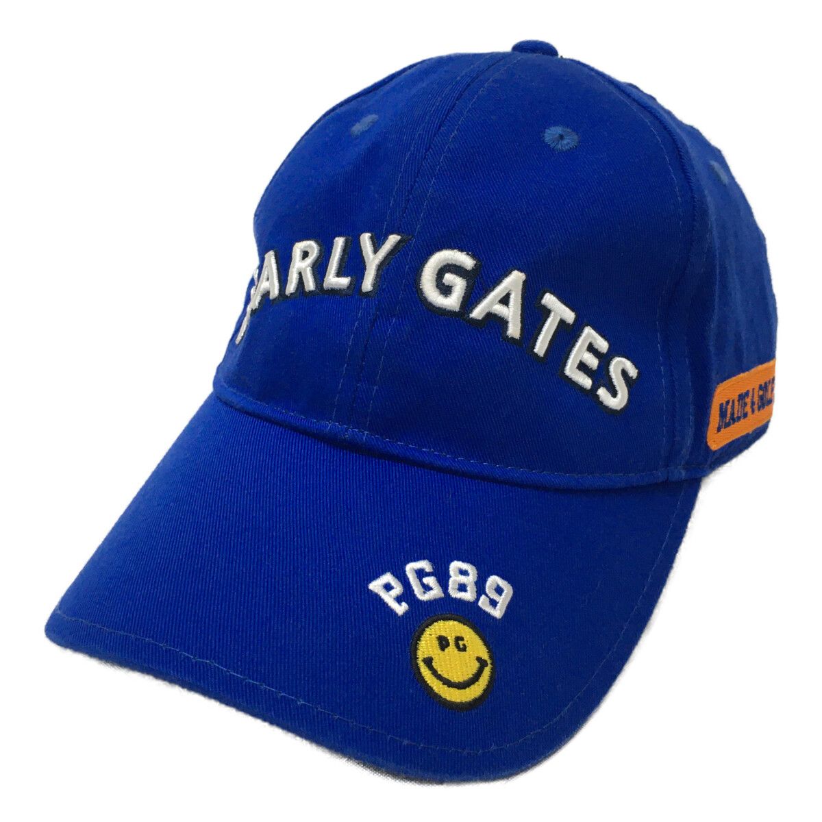いラインアップ 中古 パーリーゲイツ PEARLY GATES キャップ フリー 青 ブルー メンズウェア