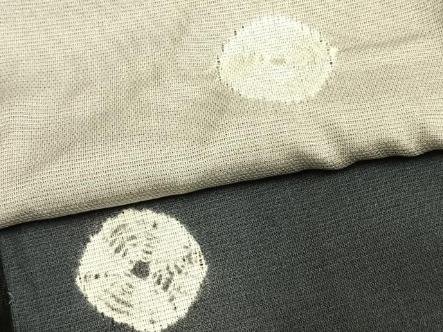 平和屋着物▽訪問着 無双 紗袷 紗×紗 絞り 丸文 正絹 逸品 AAAV8401fy