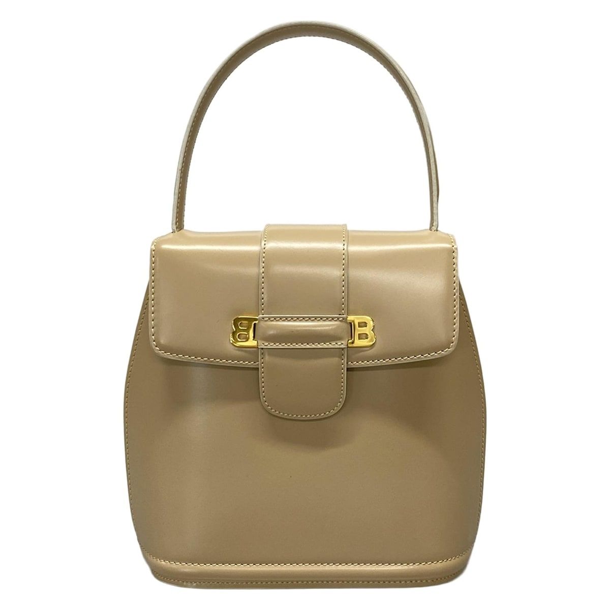 BALLY バリー ハンドバッグ - ベージュ×アイボリー レザー