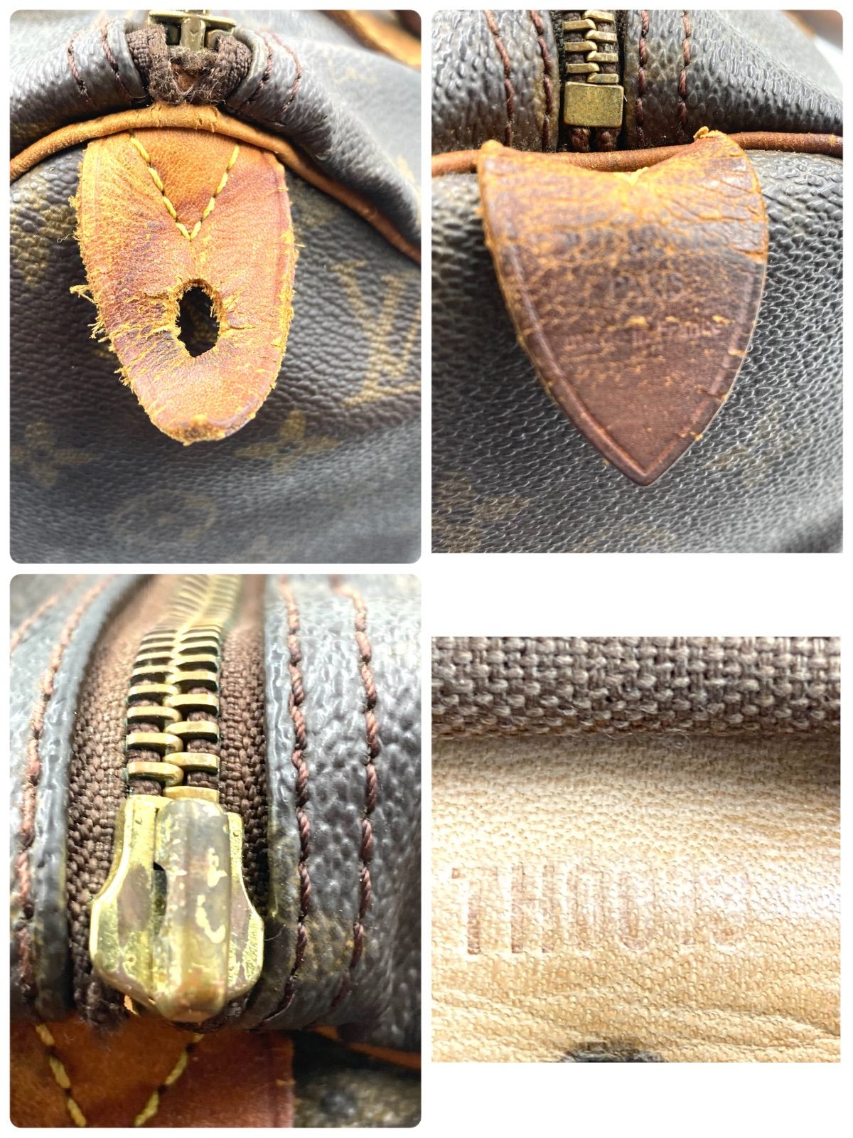 【鑑定済】ルイヴィトン スピーディ 30 ミニボストンバッグ ブラウン LOUIS VUITTON - 【良品・鑑定済】ルイヴィトン LV モノグラム