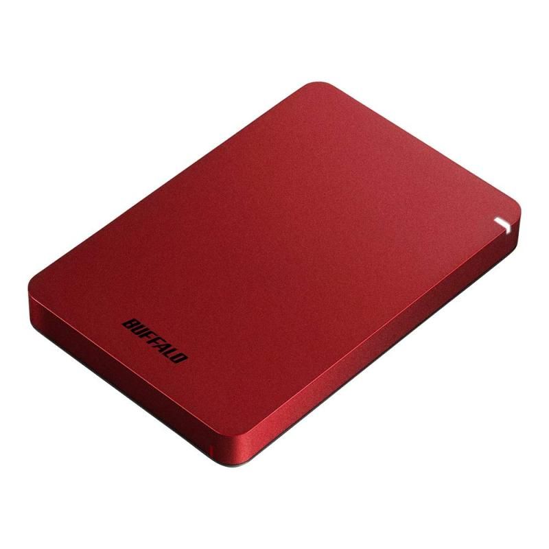 BUFFALO USB3.1 Gen.1 対応 耐衝撃ポータブルHDD 1TB レッド HD-PGF1.0U3-RDA