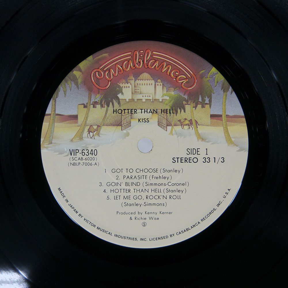 盤 KISS HOTTER THAN HELL VIP 6340 LP 洋楽 レコード CD DVD ブルーレイ