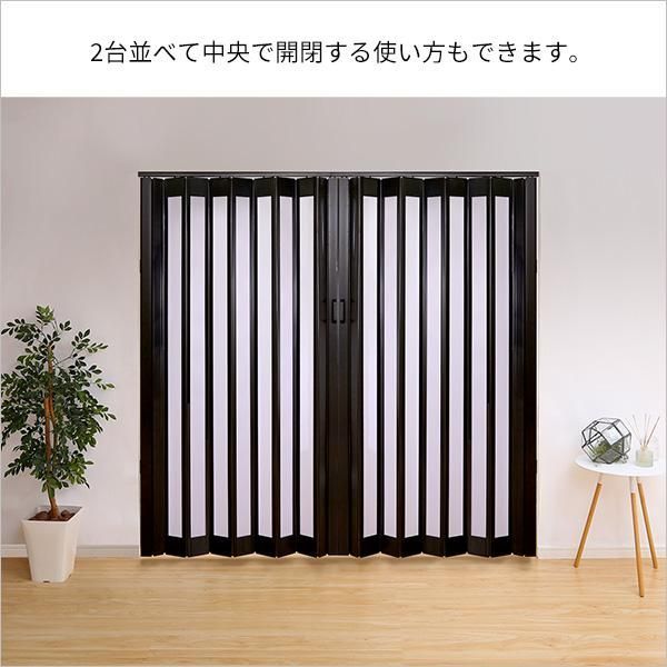 ガラス調のパネルドア