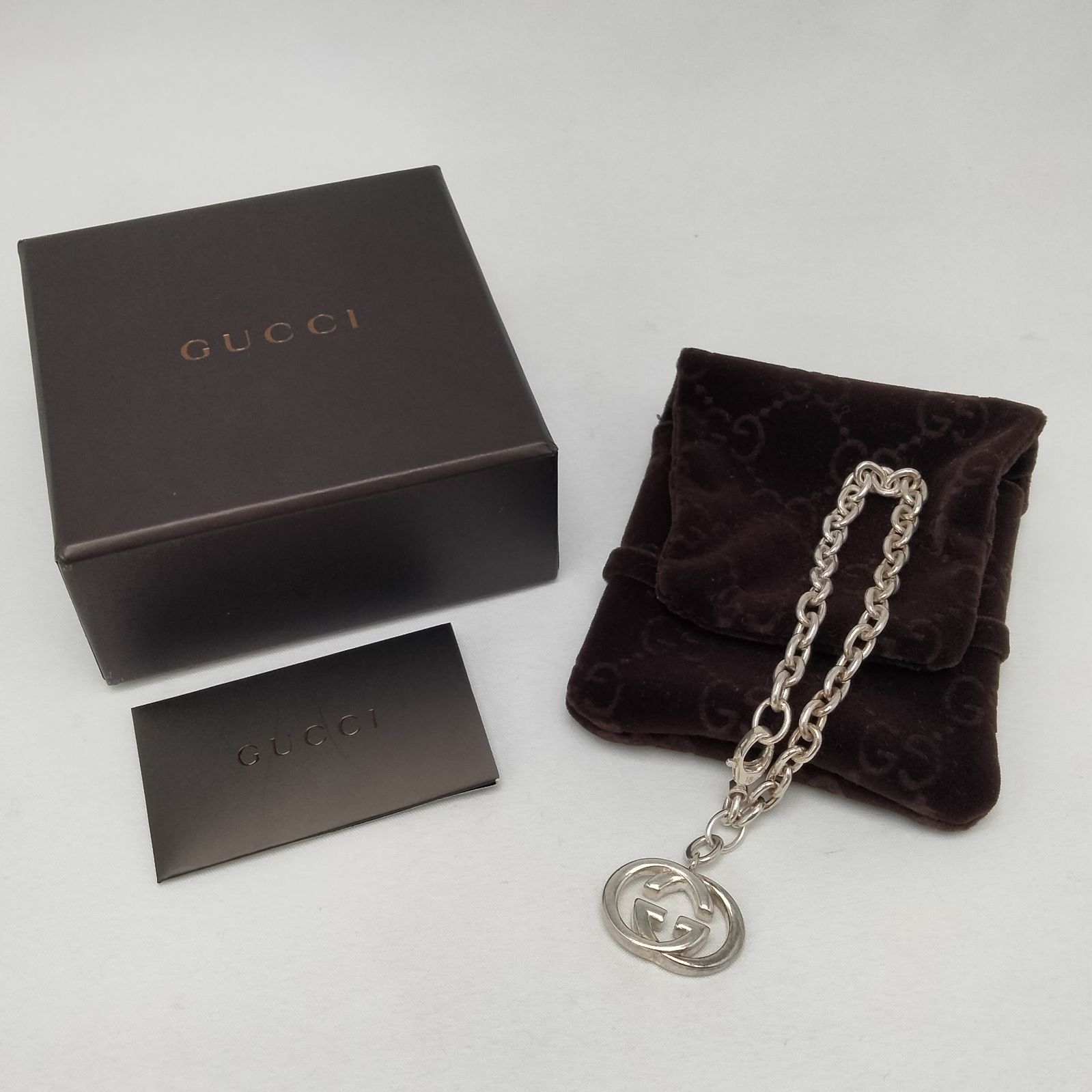 ️GUCCI ️グッチ インターロッキングG ブレスレット シルバー 20.7g